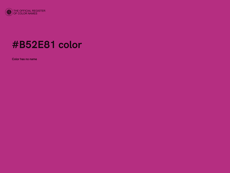 #B52E81 color image