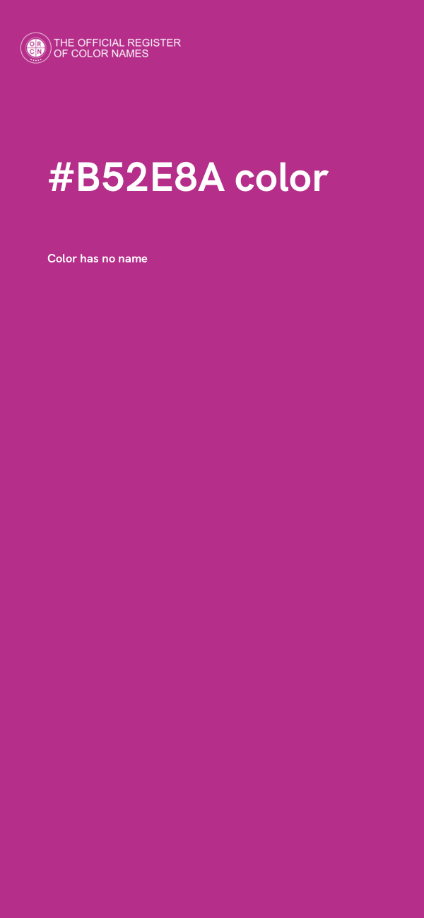 #B52E8A color image