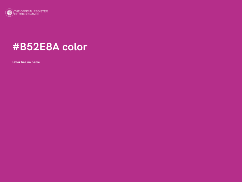 #B52E8A color image