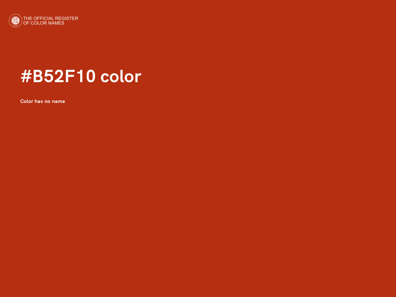 #B52F10 color image