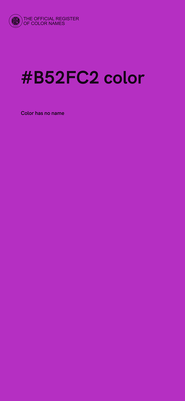 #B52FC2 color image