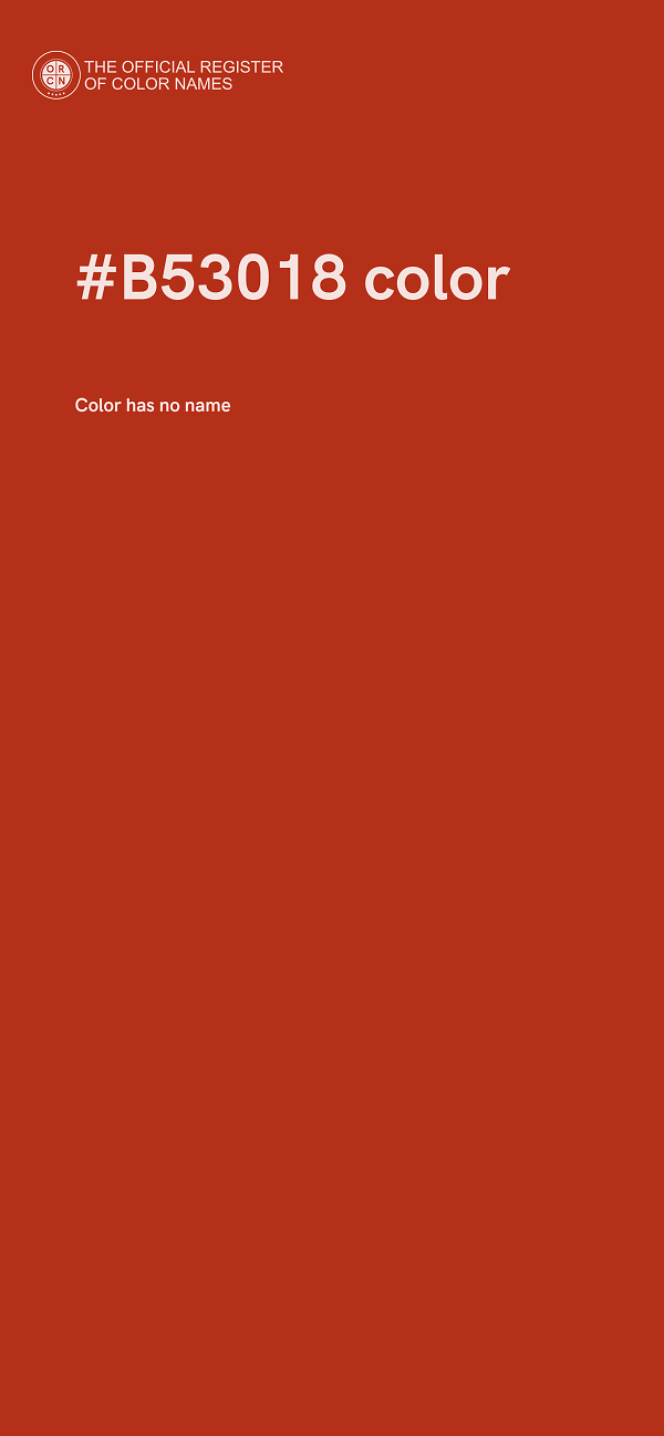 #B53018 color image