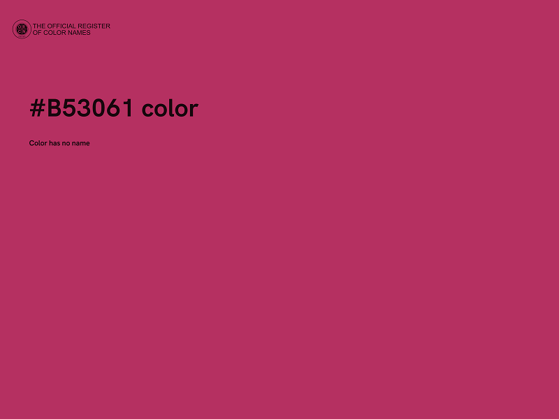 #B53061 color image