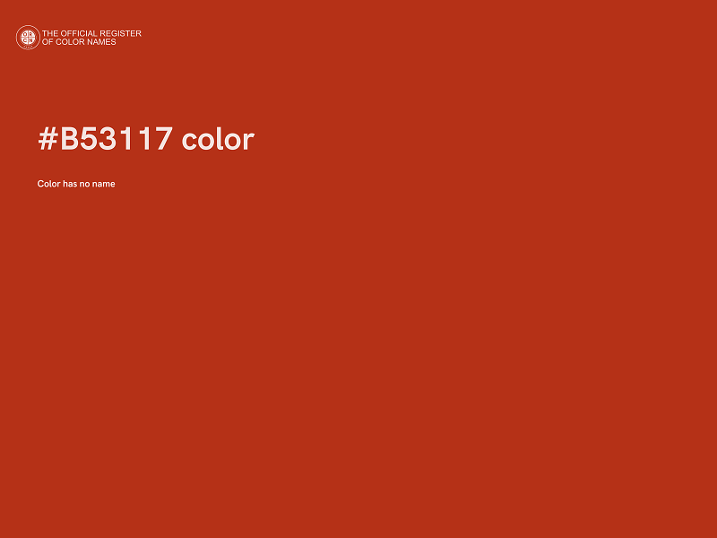 #B53117 color image