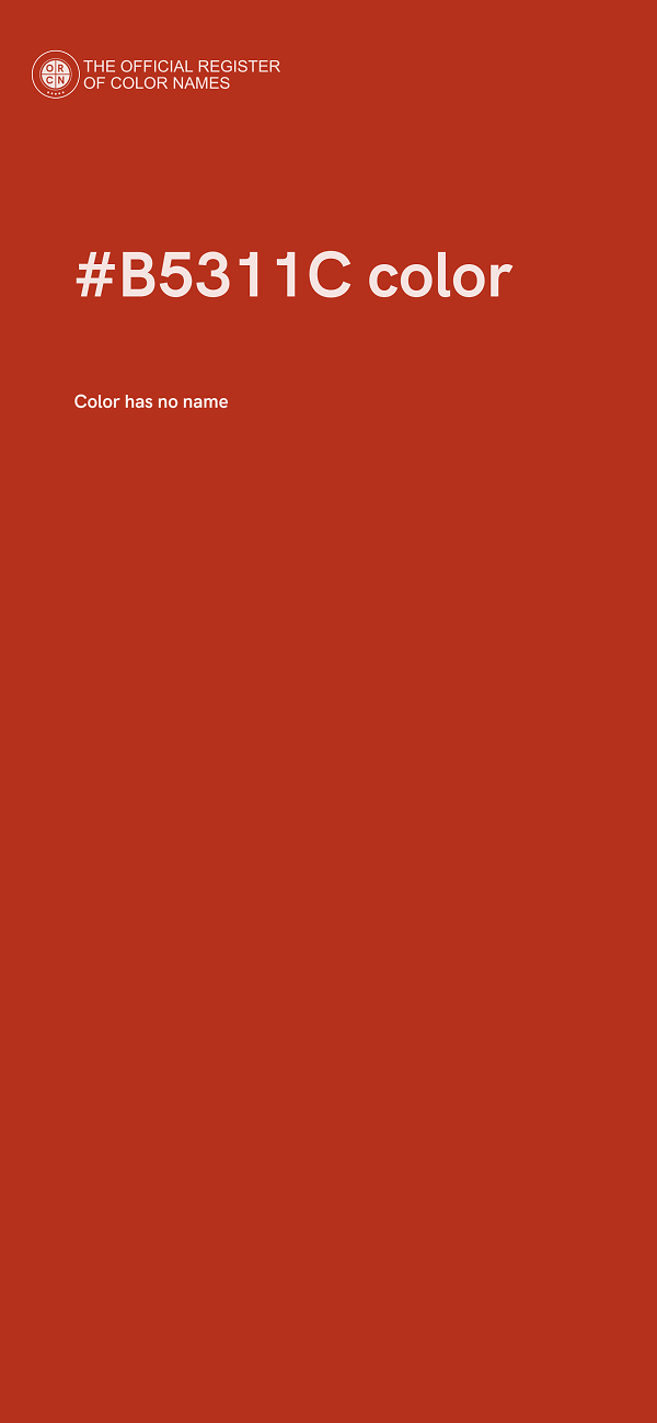 #B5311C color image