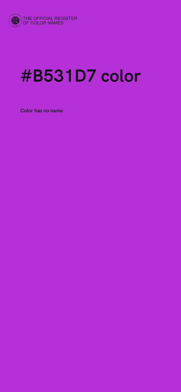 #B531D7 color image