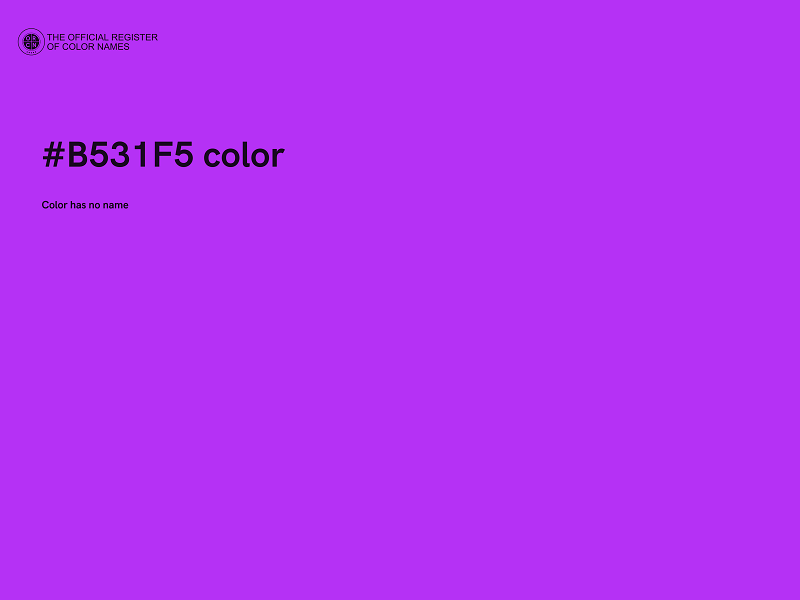 #B531F5 color image