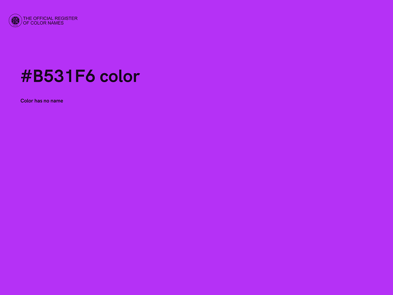 #B531F6 color image