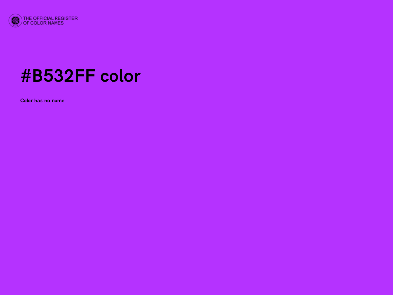 #B532FF color image