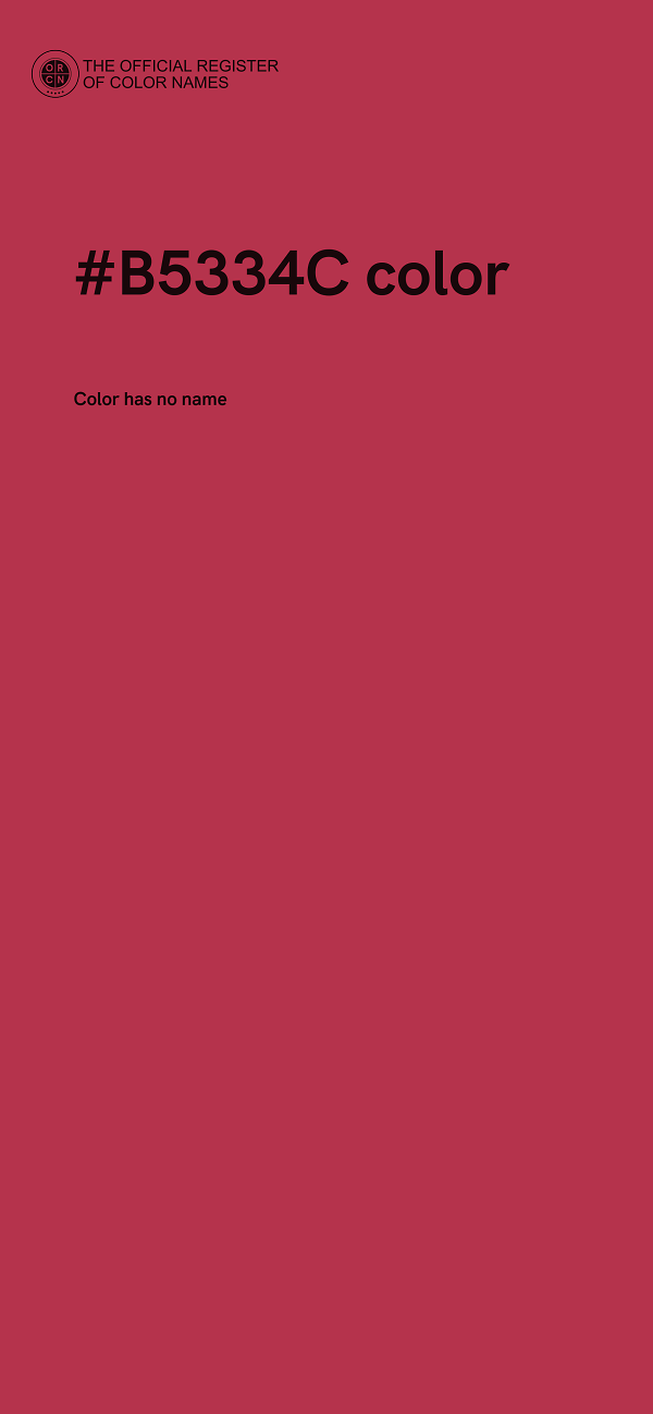 #B5334C color image