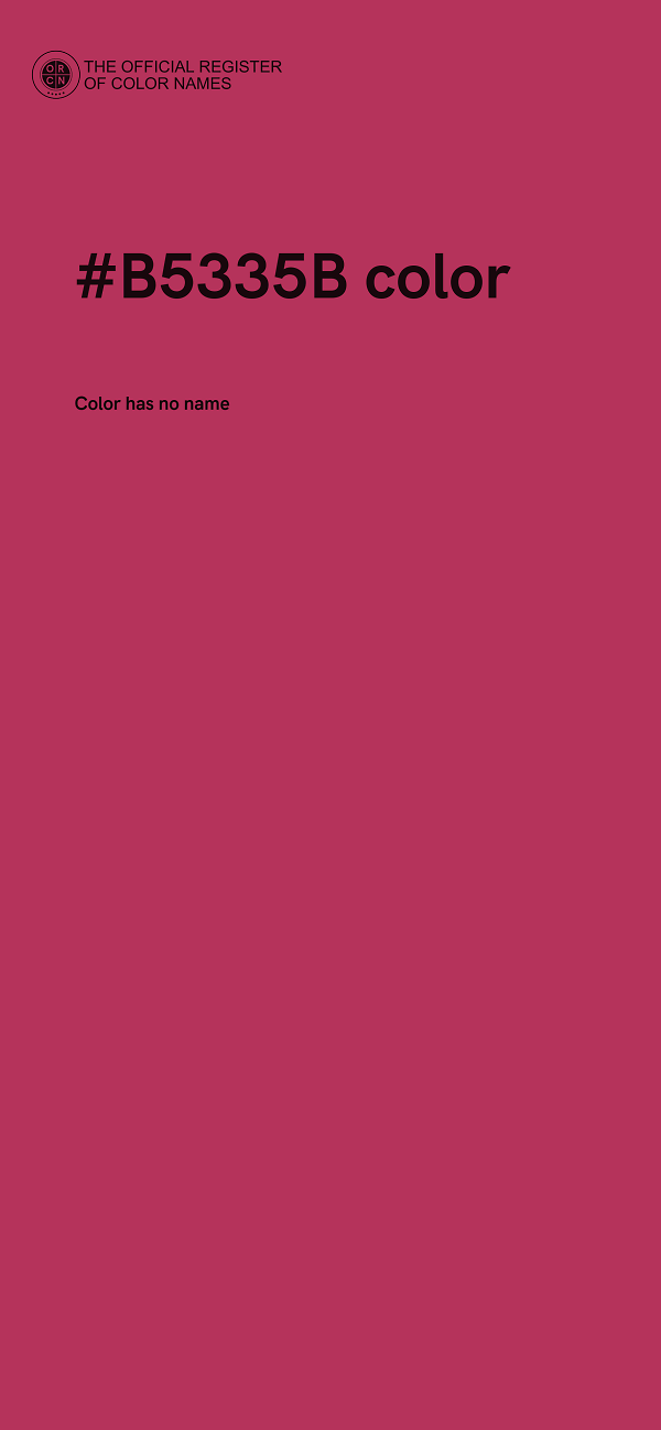 #B5335B color image