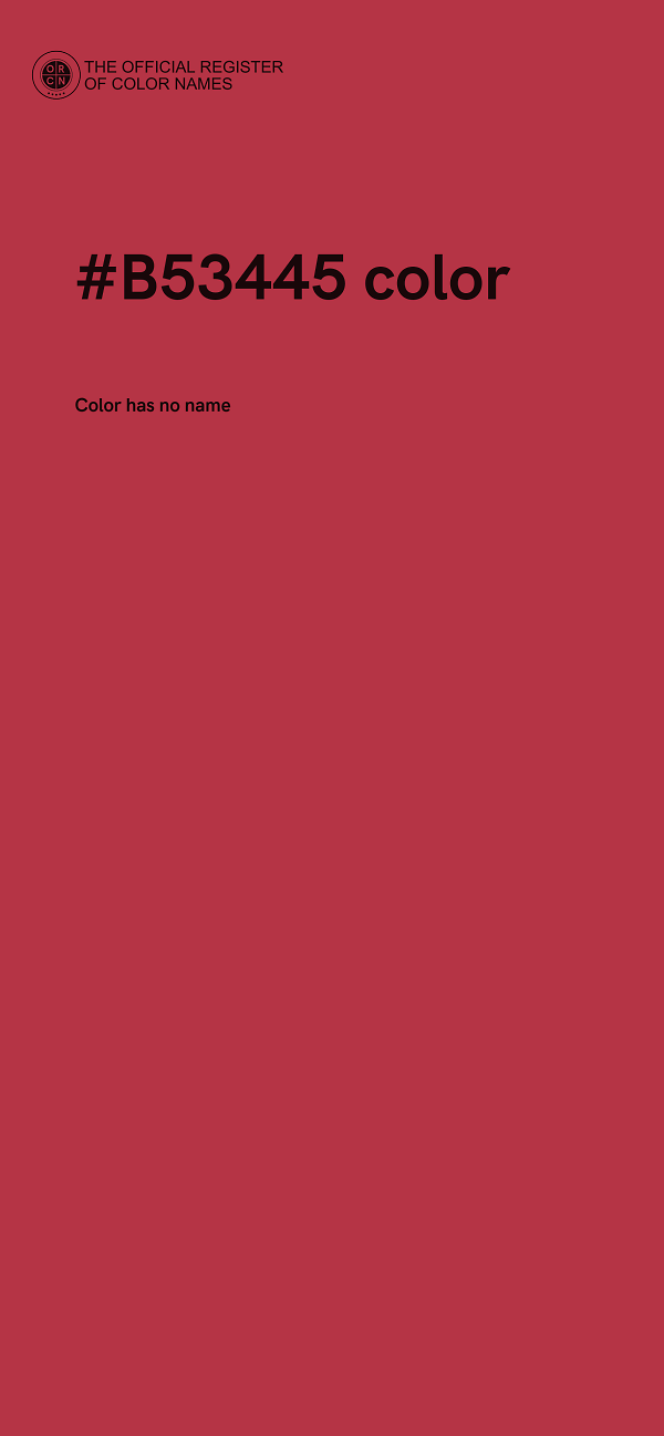 #B53445 color image