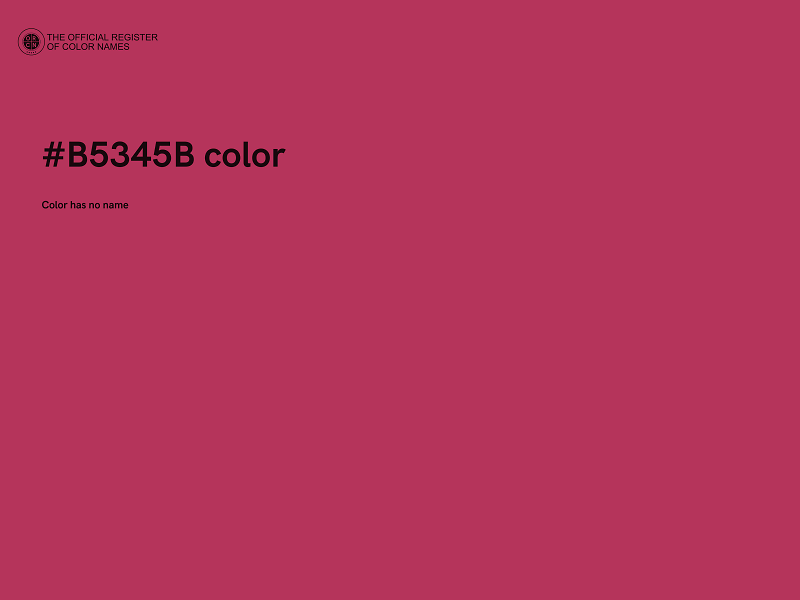 #B5345B color image