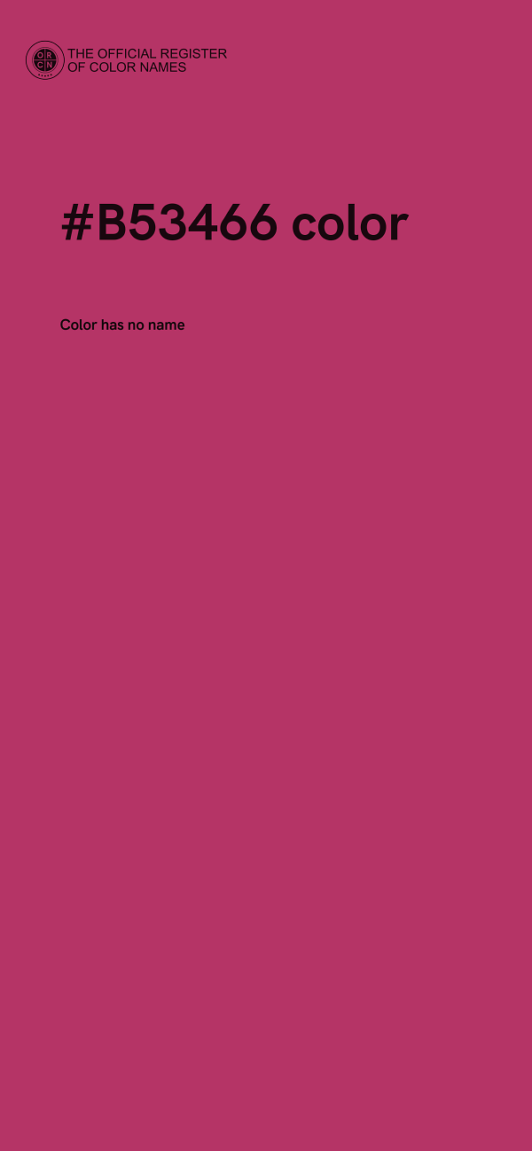 #B53466 color image
