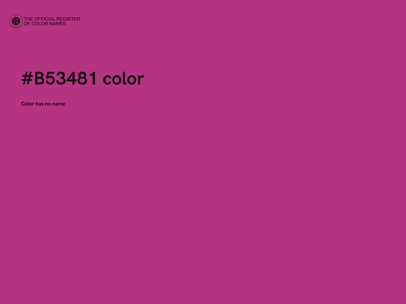 #B53481 color image