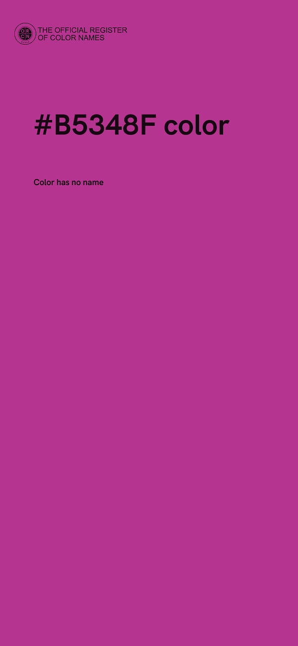 #B5348F color image