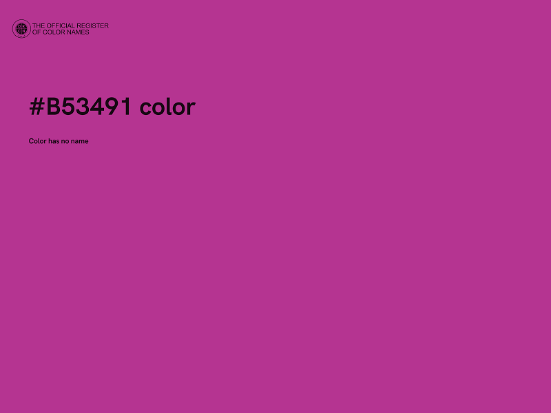 #B53491 color image