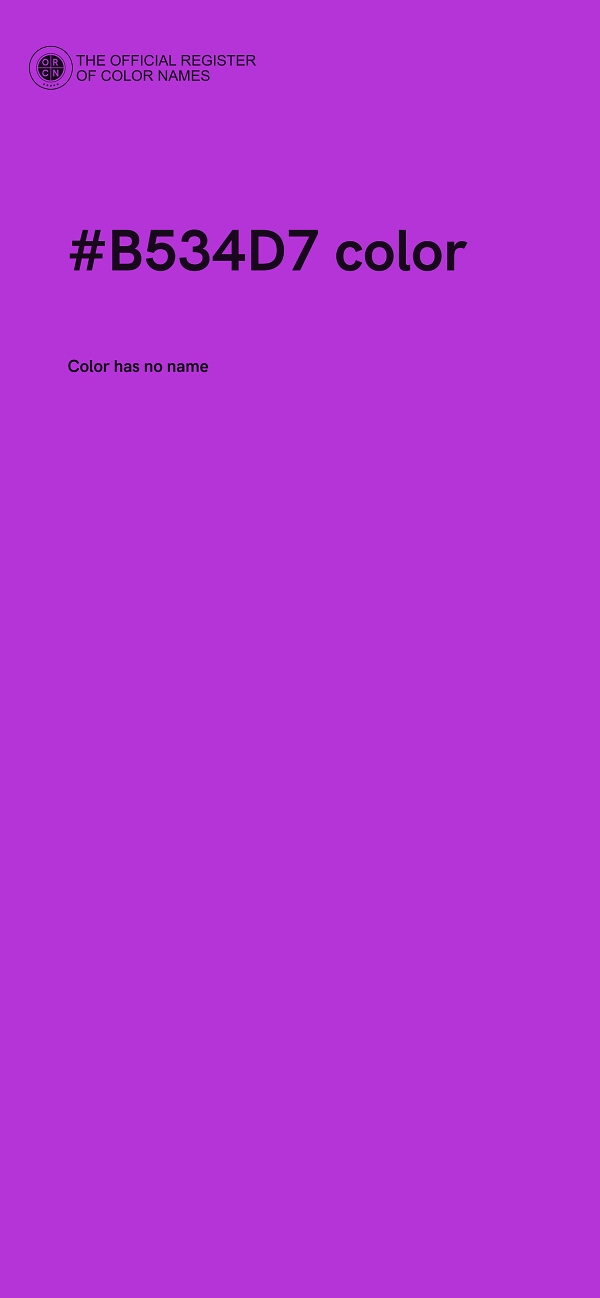 #B534D7 color image