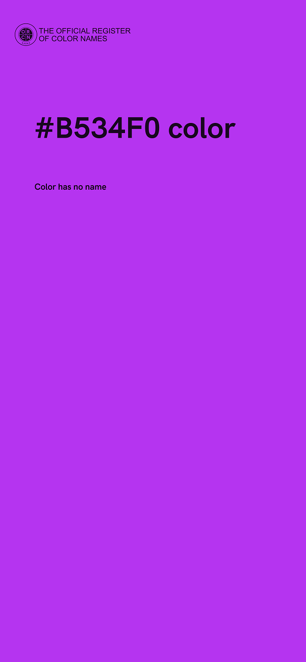#B534F0 color image