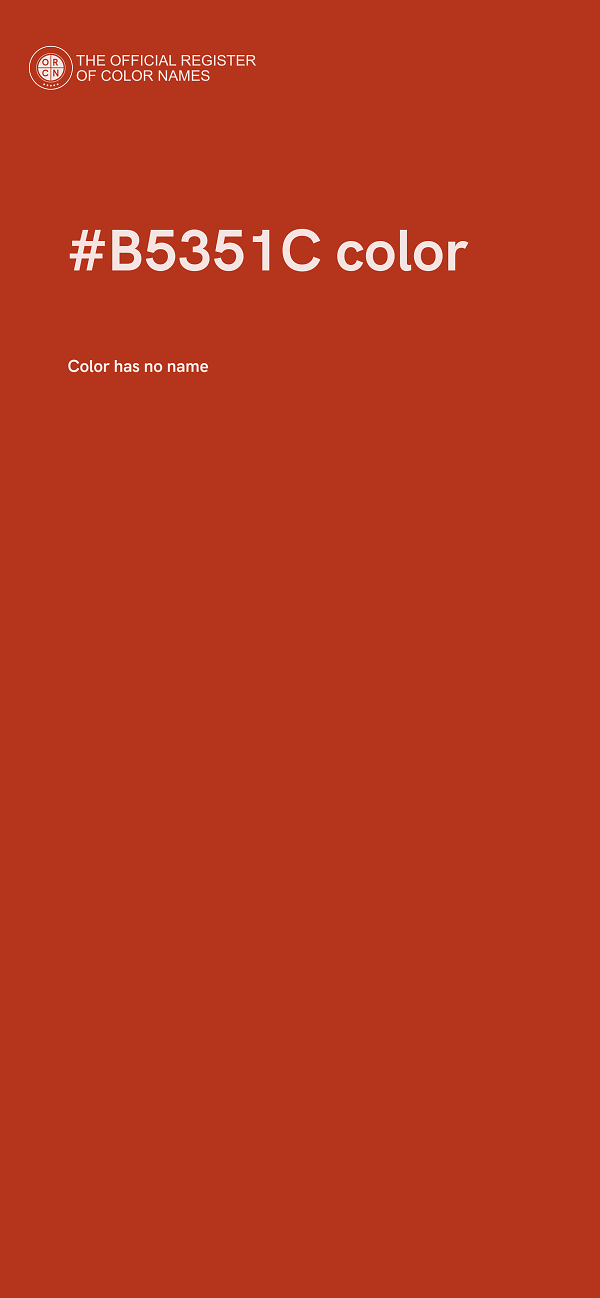 #B5351C color image
