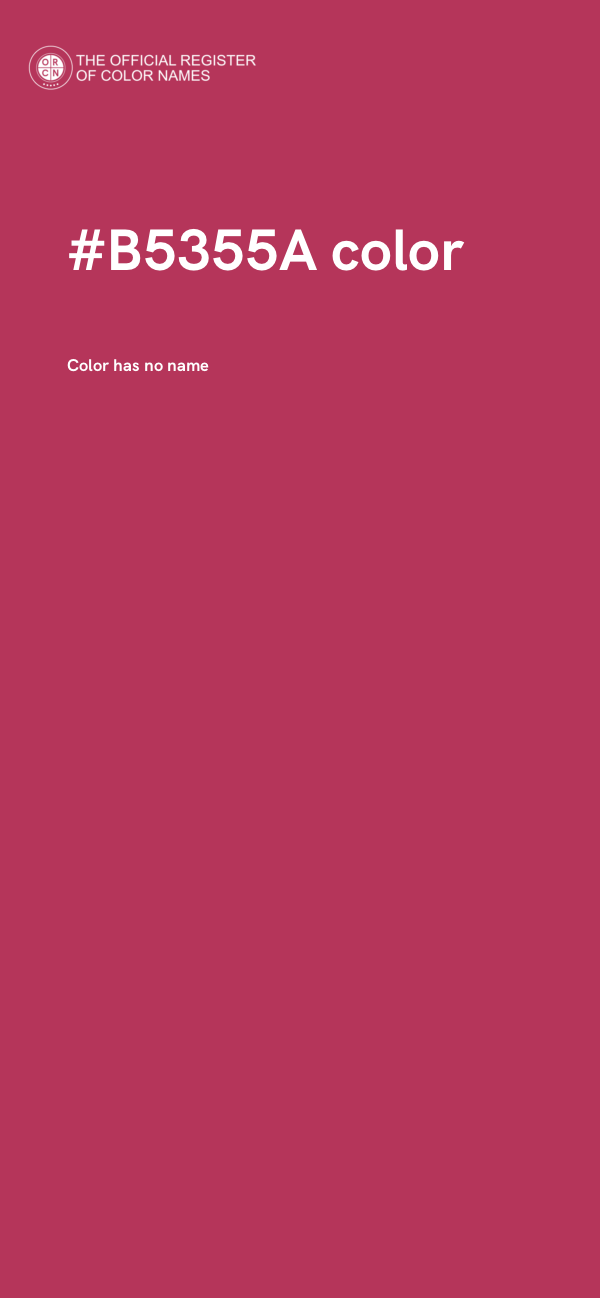 #B5355A color image