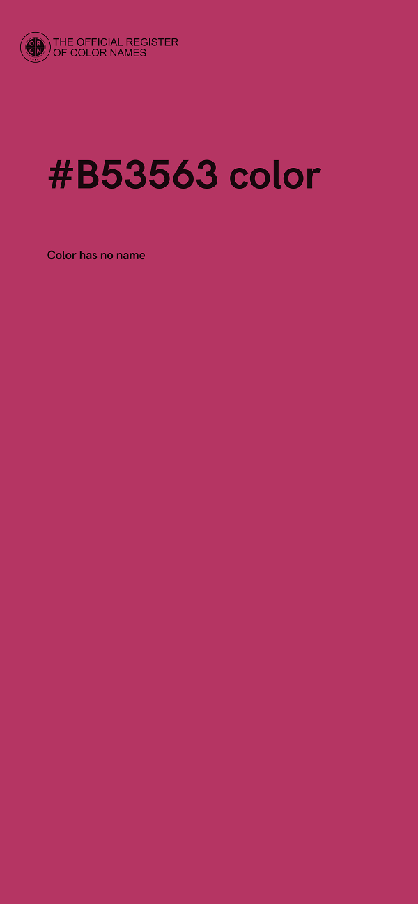 #B53563 color image