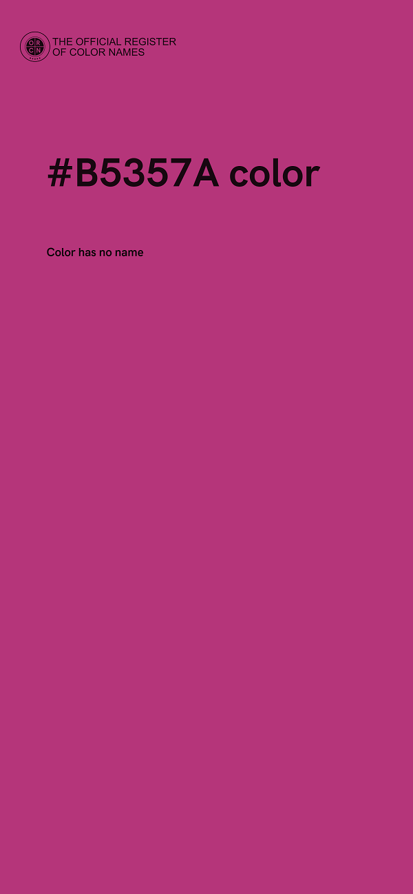 #B5357A color image
