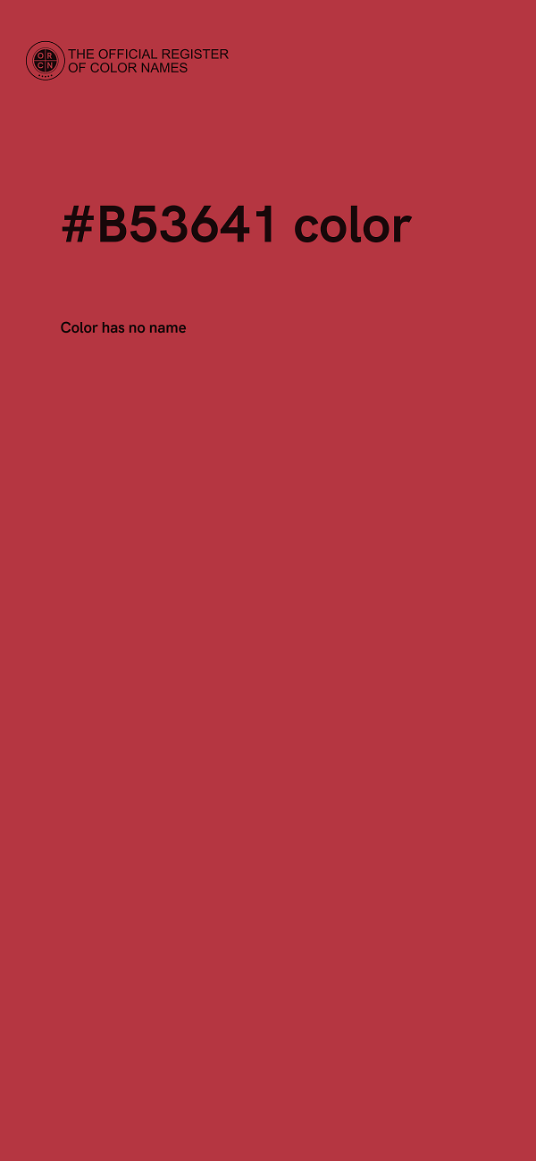 #B53641 color image