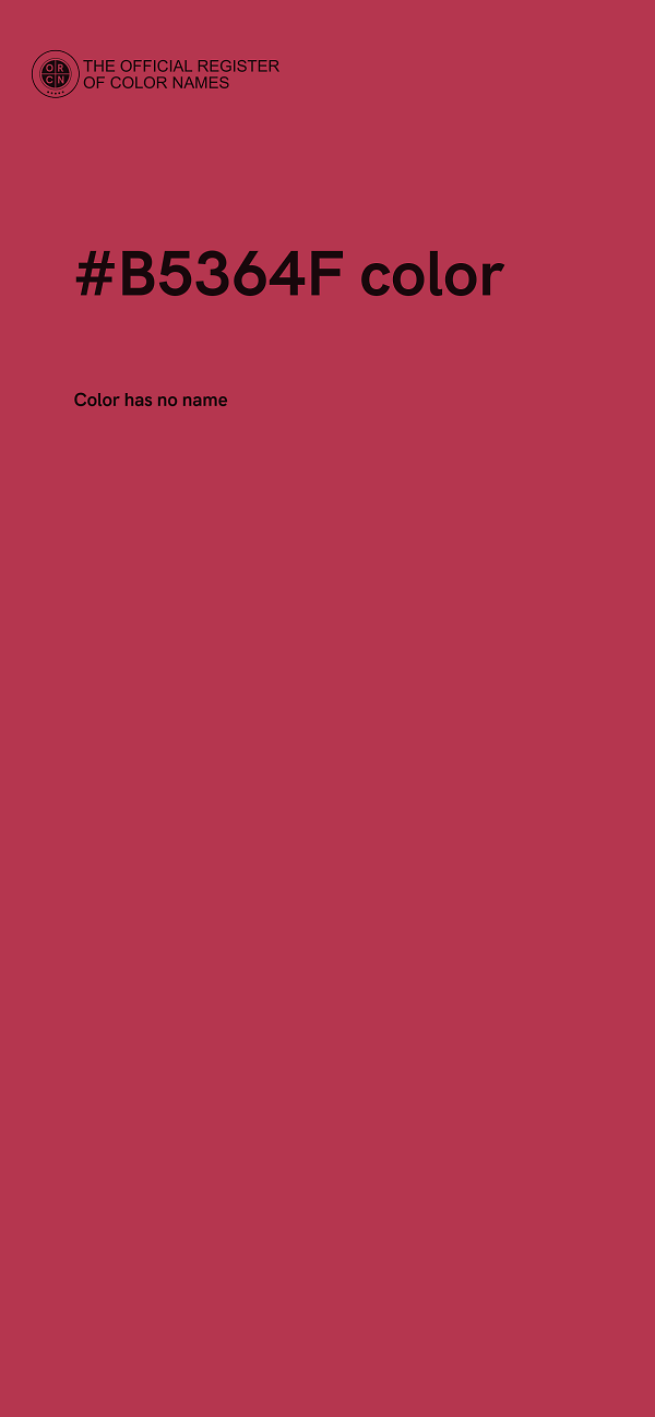 #B5364F color image