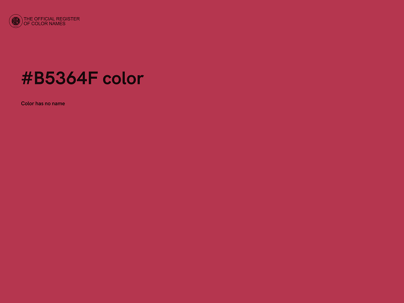 #B5364F color image