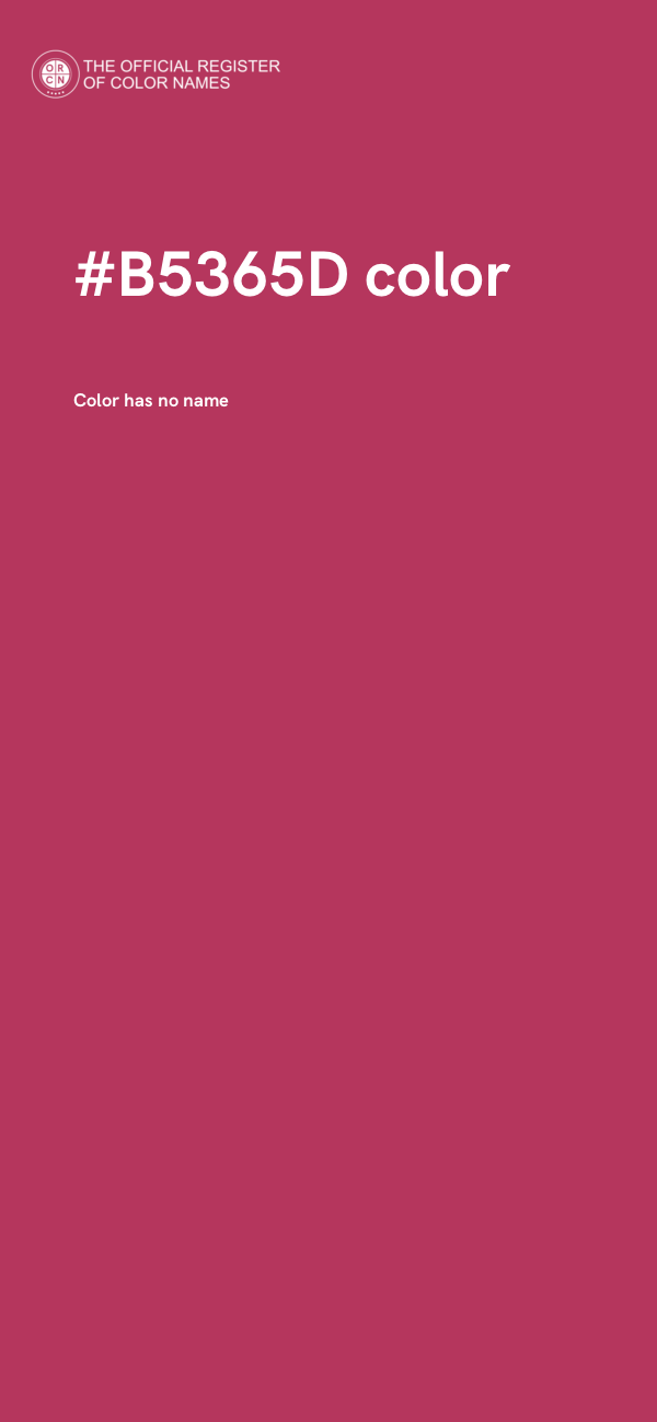 #B5365D color image