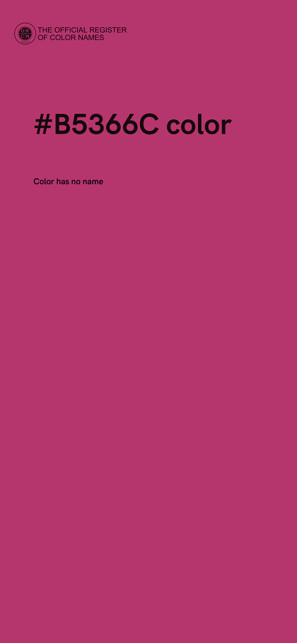 #B5366C color image