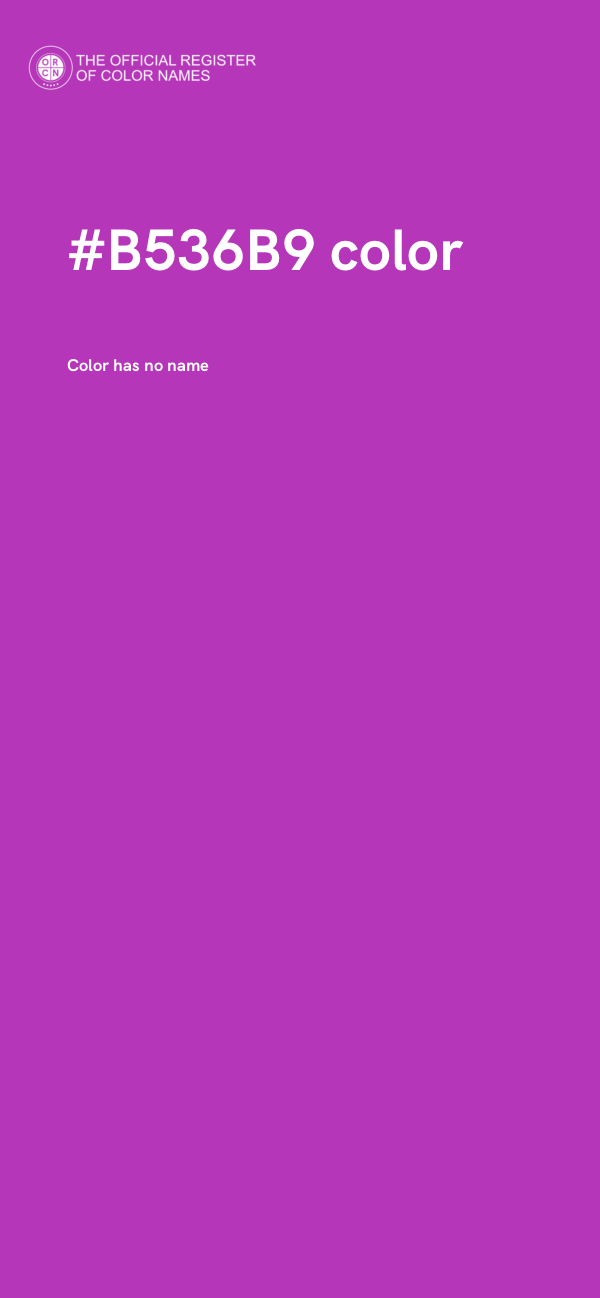 #B536B9 color image