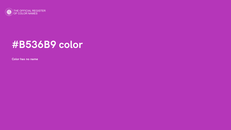 #B536B9 color image