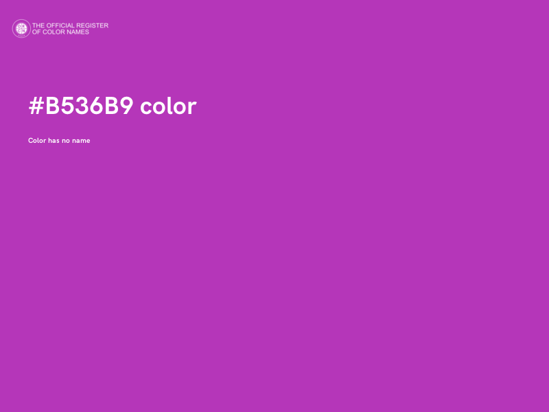 #B536B9 color image