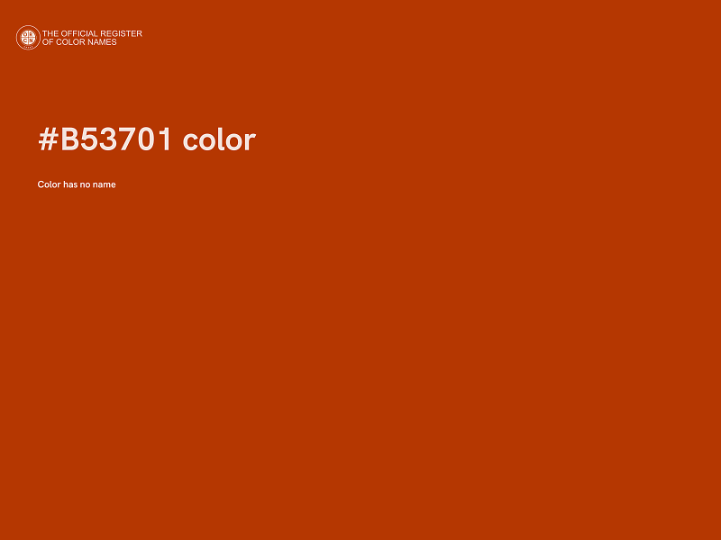 #B53701 color image