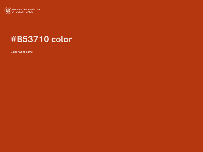 #B53710 color image