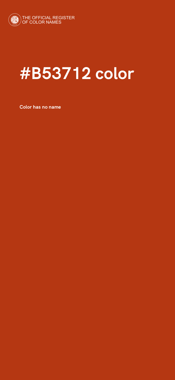 #B53712 color image