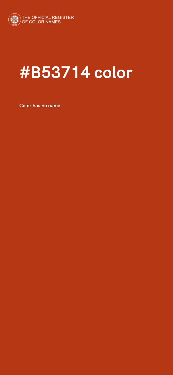 #B53714 color image