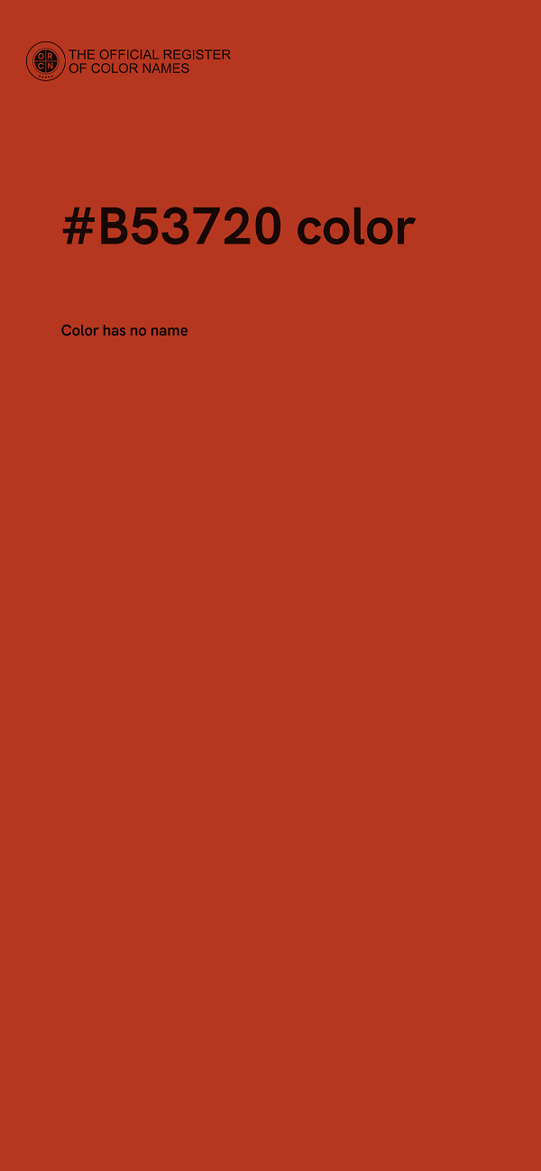#B53720 color image