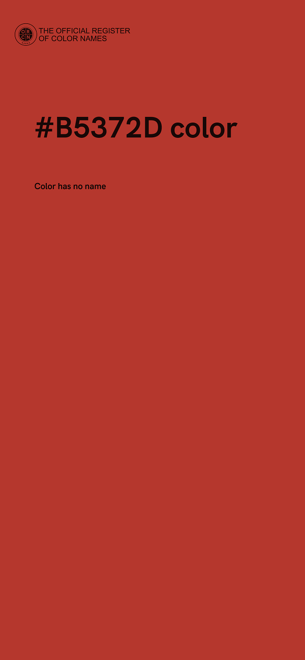 #B5372D color image
