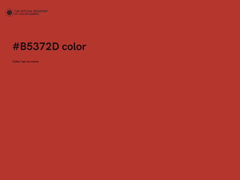 #B5372D color image