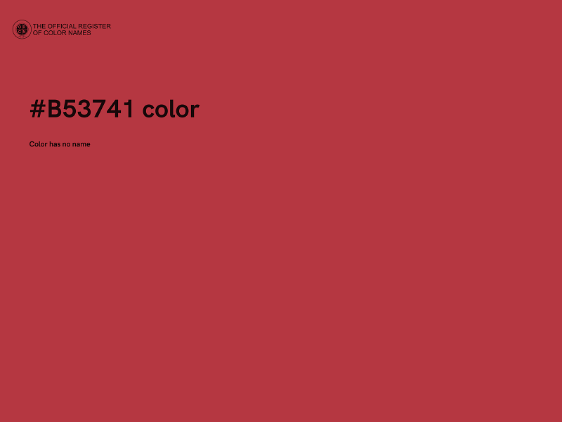 #B53741 color image