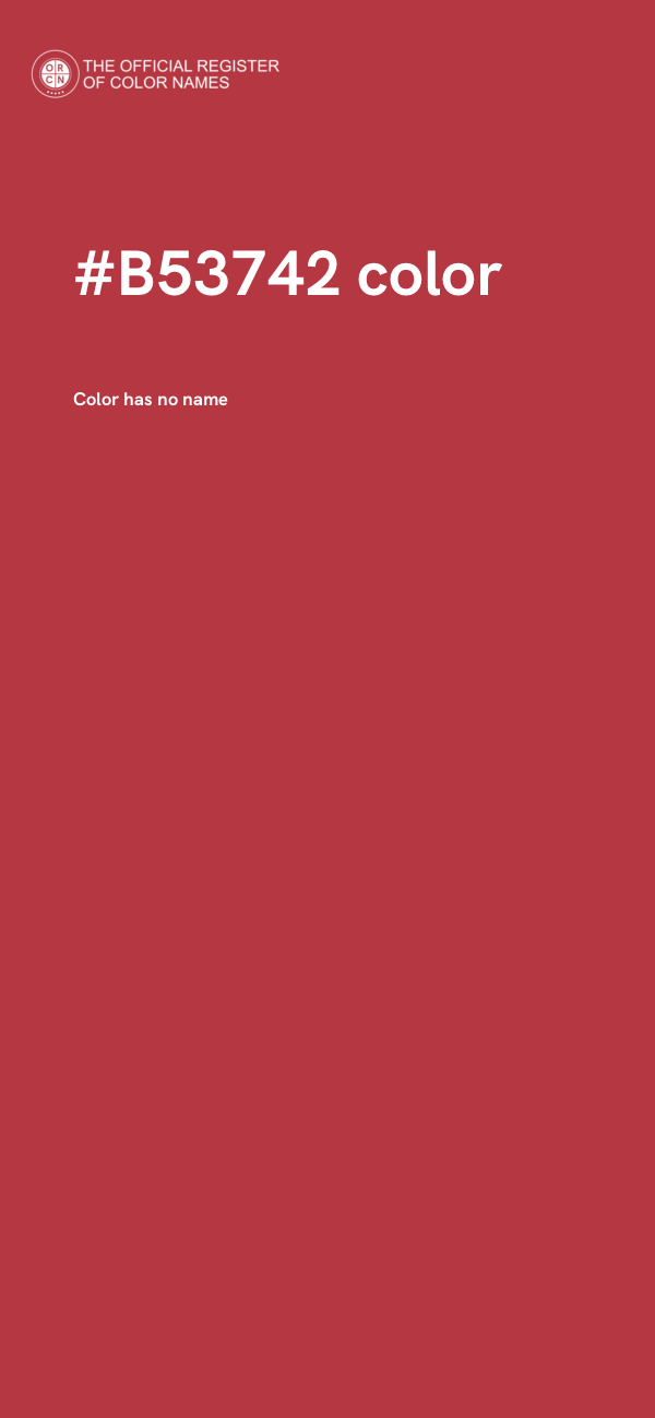 #B53742 color image