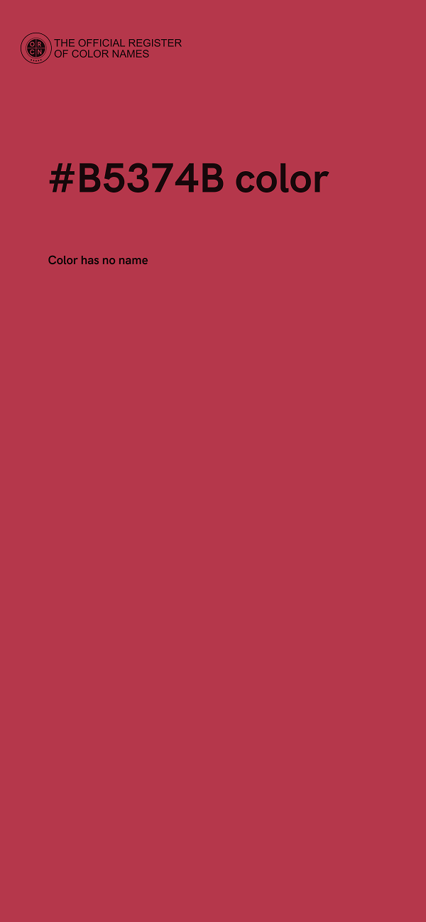 #B5374B color image