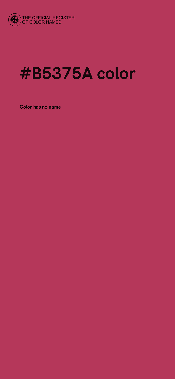 #B5375A color image