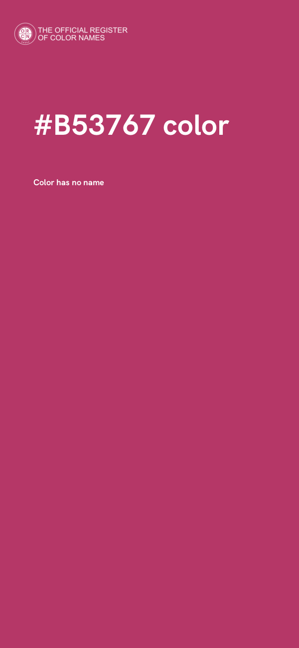 #B53767 color image