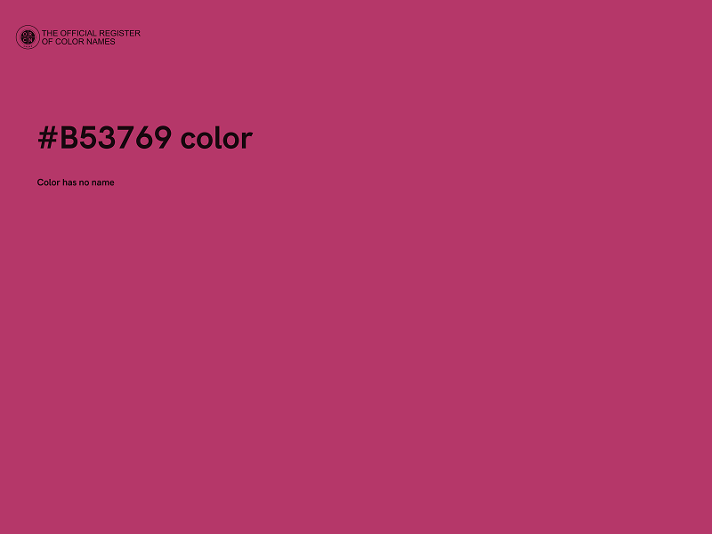 #B53769 color image