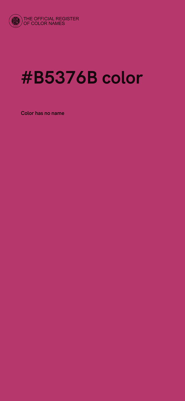 #B5376B color image
