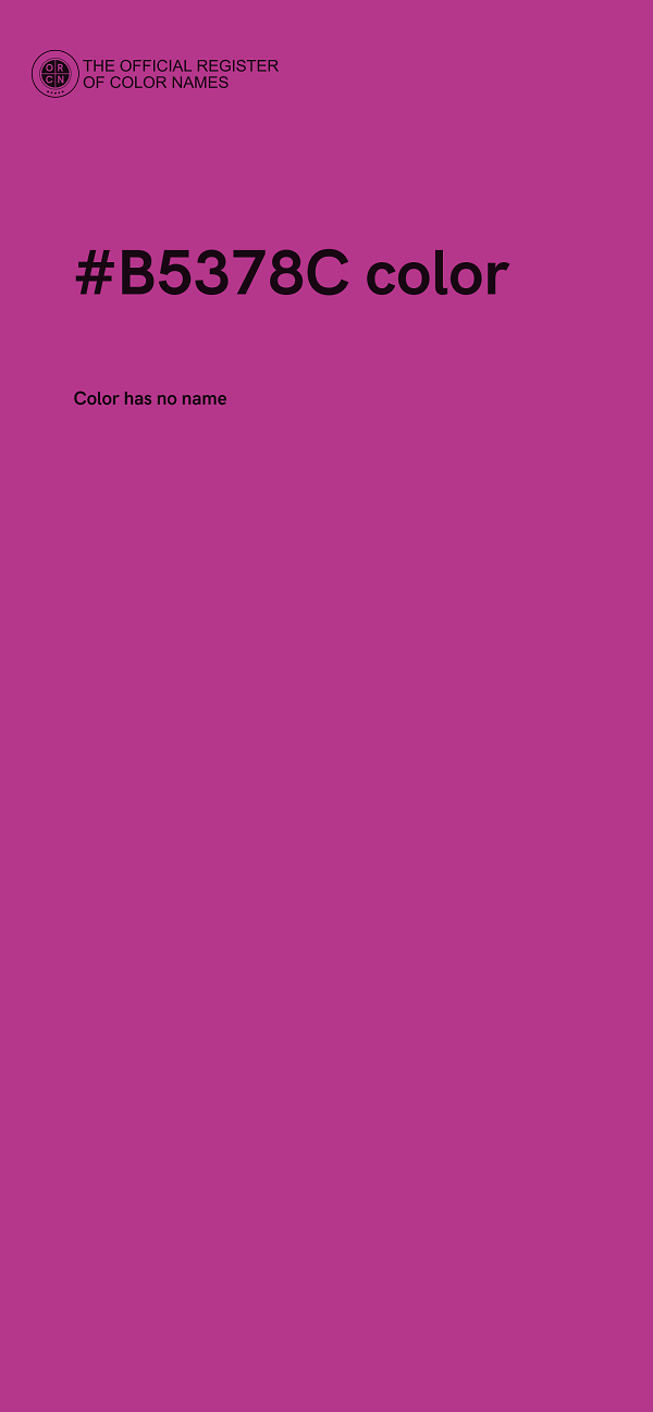 #B5378C color image